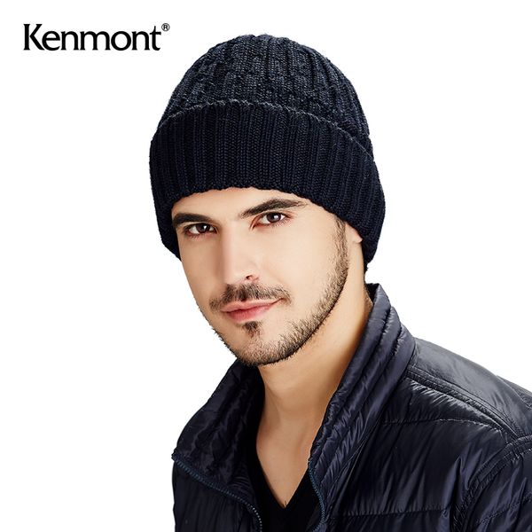 

beanies men's outdoor knitted hat plush double wool winter