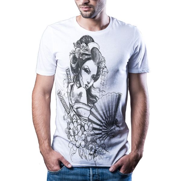 

new culture fresh printing natural short sleeve street 3d printi 3d print shirts funny anime hentai men clothing