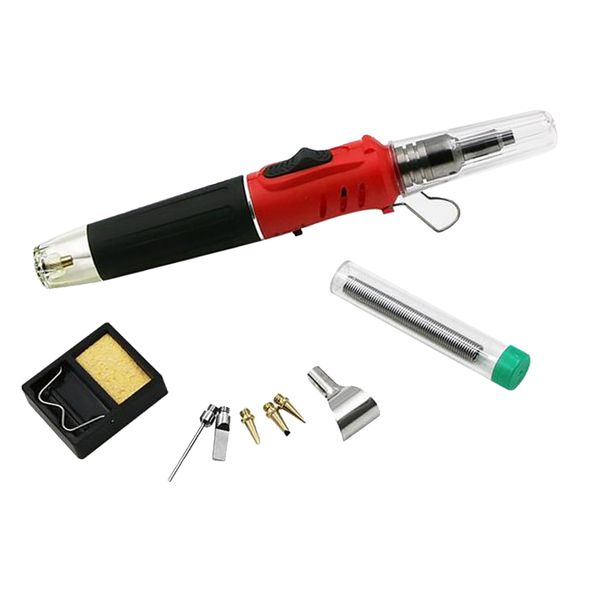 

auto ignition butane gas soldering iron kit case self ignite welding torch