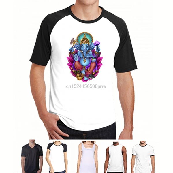 

printed men t shirt cotton tshirts o-neck short-sleeve ganesha women t-shirt