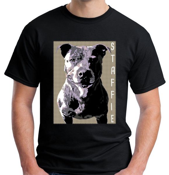 

new summer fashion men tee mens staffordshire bull terrier t shirt sbt staffie dog short-sleeved cotton t-shirt