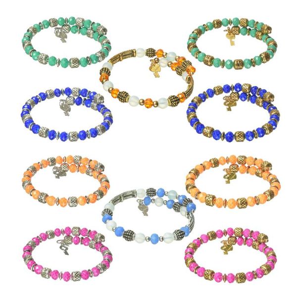 

charm bracelets europe and the united states fashion personality beaded love key adjustable bracelet, Golden;silver
