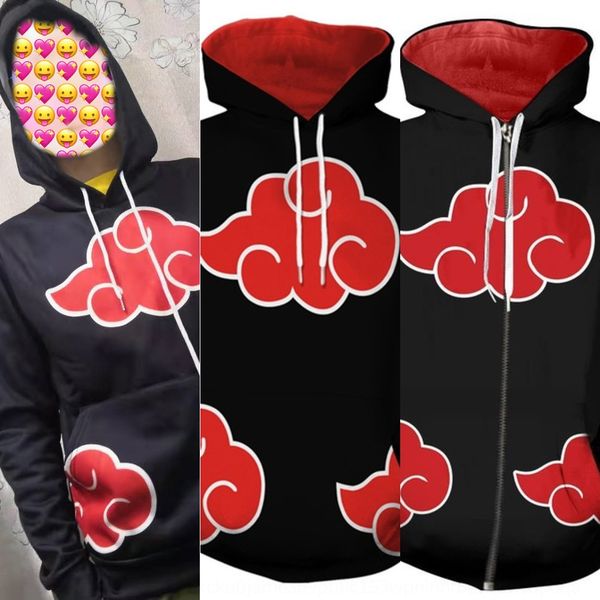 

velvet naruto cos xiao organization sweater yu zhibo skunk 3d cardigan cosplay pullover sweater pullover animation nutrq, Black