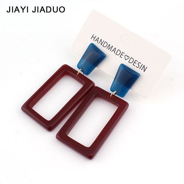 

jiayijiaudo acrylic tassel earrings brown light jewelry gift statement european new arrival retro vintage party for women, Silver