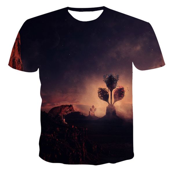 

summer new creativity skull print the 3d print shirts comics funny aesthetic men clothing