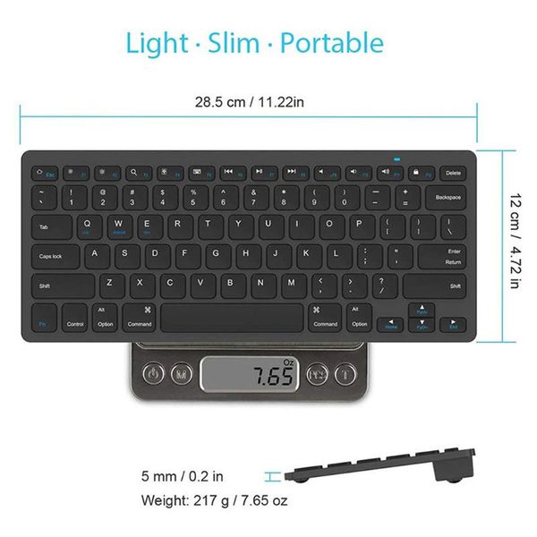 

wireless bluetooth lightweight keyboard cellphone tablet mobile phone universal keyboard portable travel office keypad