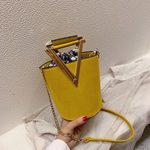 

w women bags crossbody bags senior feel bag woman 2020 chain handbag texture joker single shoulder messenger bucket package