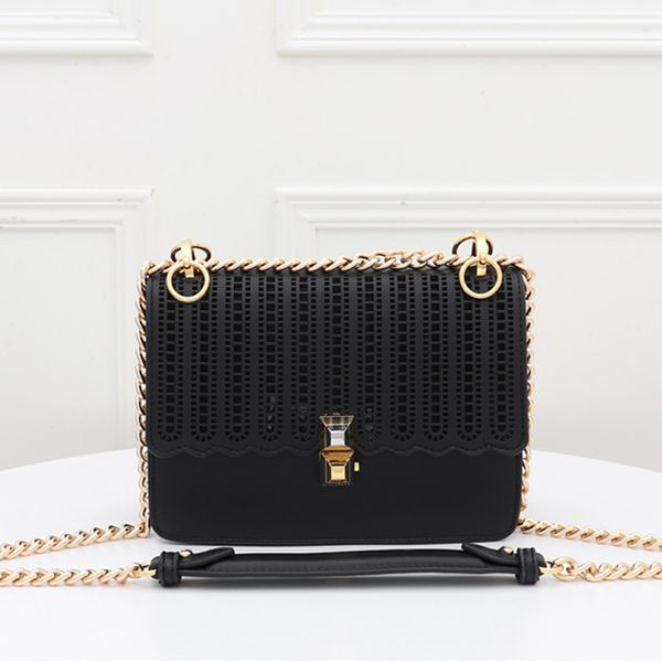 

ff fashion hollow-carved crossbody messenger shoulder bags genuine leather women handbags purses three color choice high quality