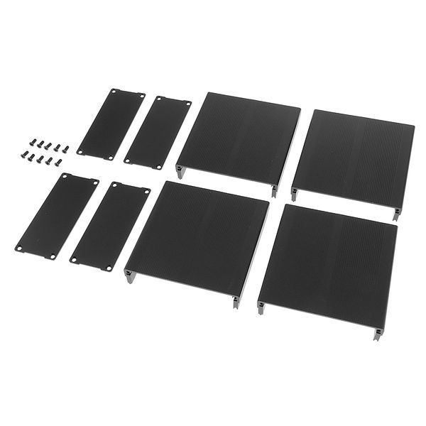 

2pcs extruded aluminum flat enclosure for project amp controller