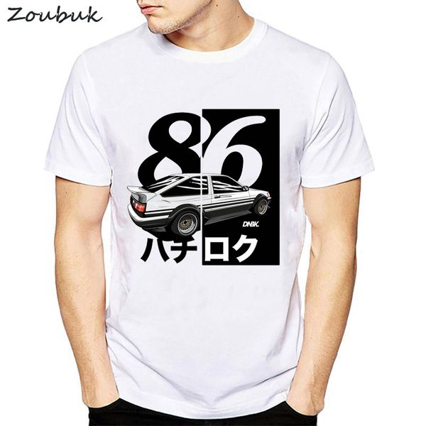 

ae86 initial d tshirt male summer loose funny t-shirt tee shirt men drift japanese anime speed car t shirt