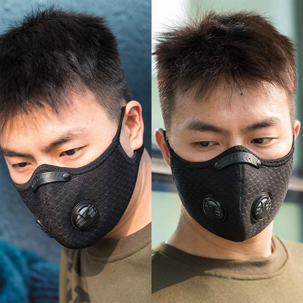 

designer mountain road bike half masks anti-dust face breathable activated carbon cycling running bicycle mask1