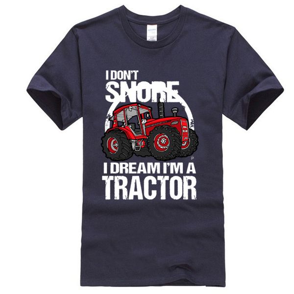 

i don't snore i dream i'm a tractor big red farm mens t-shirt