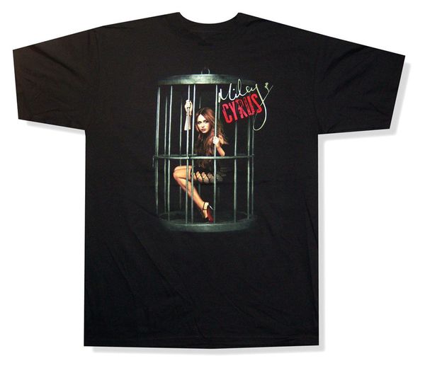 

miley cyrus bird cage image black t shirt new new funny tee shirt