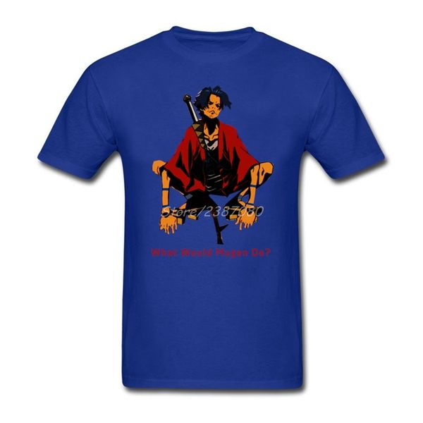 

samurai champloo t shirt short sleeve custom men's shirt popular crazy cotton crewneck big size t shirts for boys