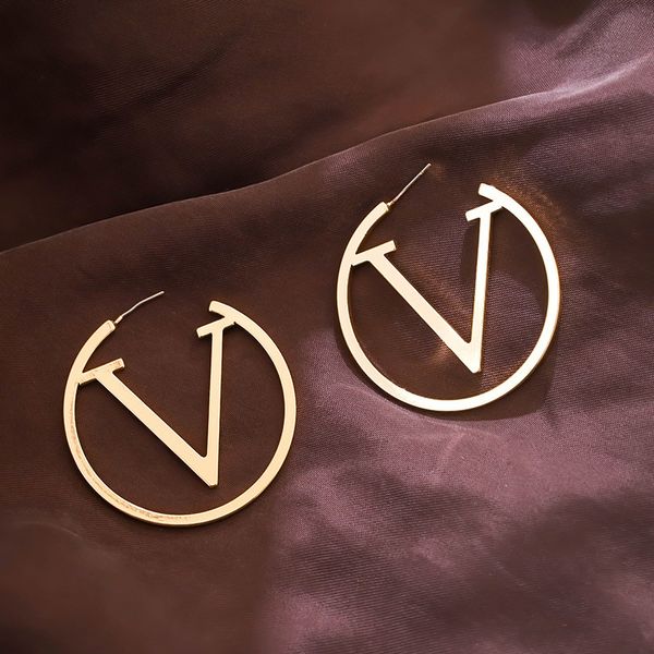 

hoop earrings for women gold letter earrings aros de moda 2020 brincos fashion jewelry, Golden;silver