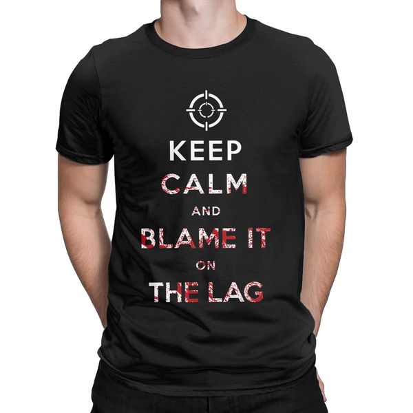 

mortal kombat сохранять спокойствие и blame it on the lag men t shirt сумасшедшие футболка с коротким рукавом crewneck t-shirt хлопок graphi