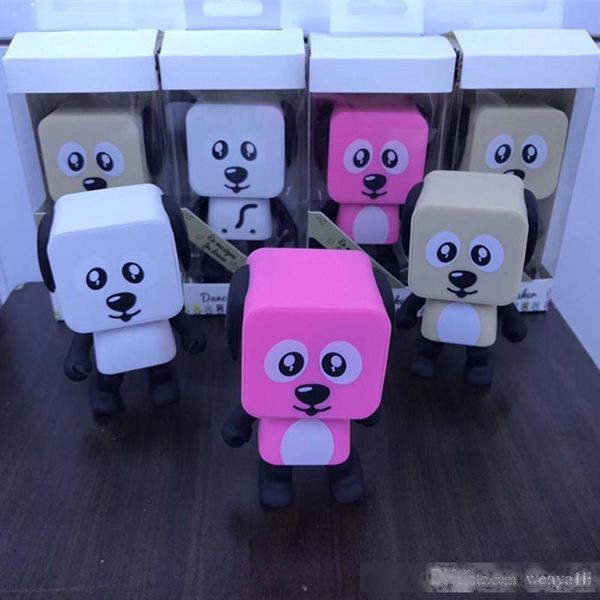 

new smart dancing dog speakers mini cartoon bluetooth dance robot dog speaker lovely for the children gift