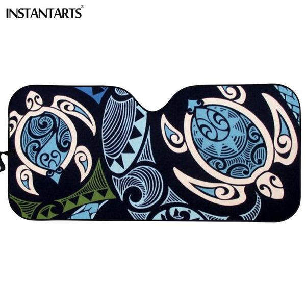 

instantarts polynesian tortoise design front windshield sunshade heat reflector car shades for front window windshield sun shade