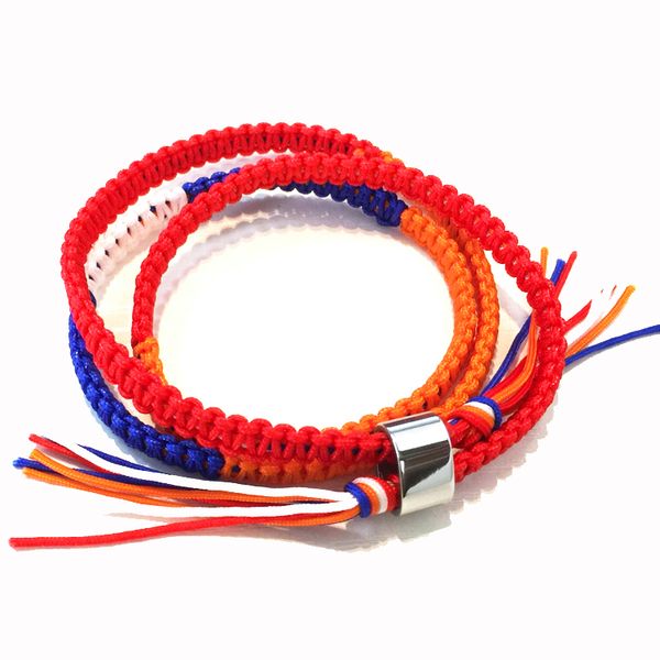 

tennis your name kimi no na wa miyamizu mitsuha lovers bracelet braided knitted by hand rope chains kabbalah bracelets cosplay jewelry, Golden;silver