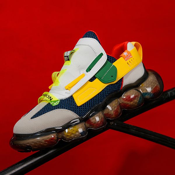 

sportscasualshoesmentopqualitypopcornbottommalesneakerscomfortwalkingshoesmenbreathablecushioningtenistrainers, Black