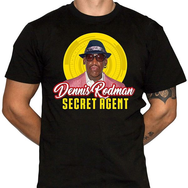 

dark vortex dennis rodman tshirt humor parody tshirt dennis rodman secret agent men brand printed 100% cotton t shirt