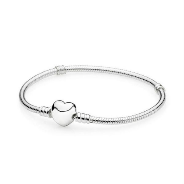 

new fashion 100% 925 sterling silver rose gold heart bracelet clear cz small size charm bead fit children lovely diy jewelry gifts 2020, Golden;silver