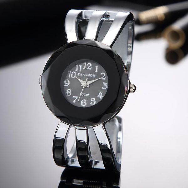 

lady new fashion bracelet quartz watch woman fashion casual stainless steel watch clock creative saat dropshipping montre femme, Slivery;brown