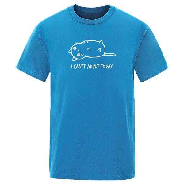 

cute cat simple print trend short sleeve clothes summer 2020 cartoon crew neck t shirt man cool hip hop solid color t-shirts