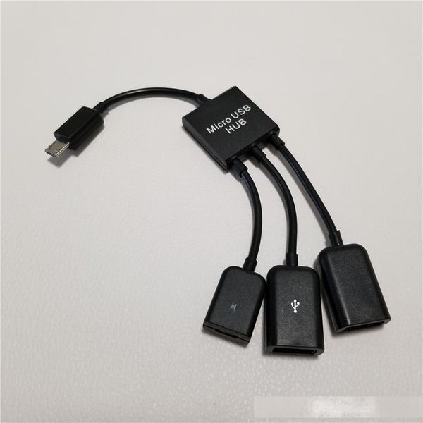 

10pcs/lot usb hub otg cable w charge wire 1 to 3 for samsung galaxy tab p7510 p7500 p7310 7300 p6200 6800