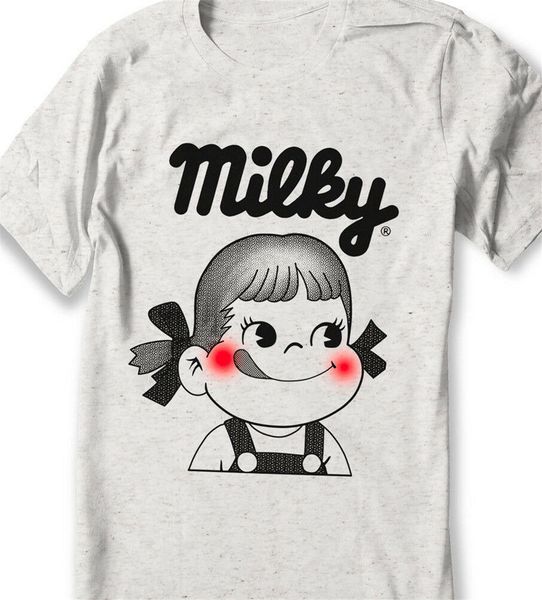 

peko-chan shirt - milky fujiya candy japanese shirt japan - men - women sizes confortable tee shirt