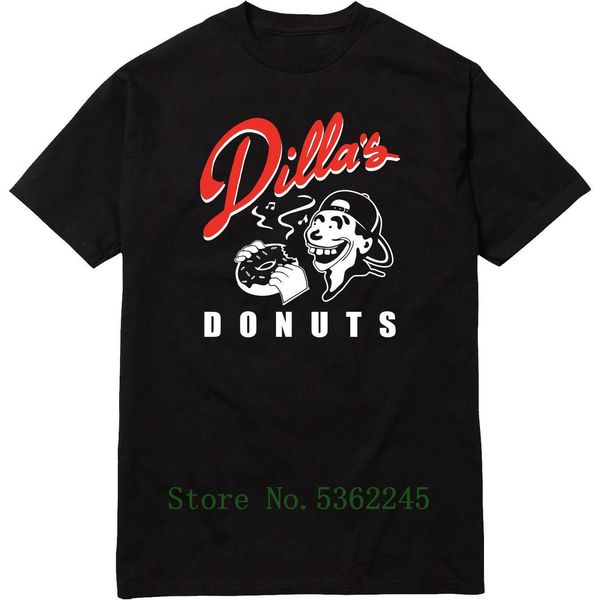 

dillas donuts t-shirt delicious vinyl jay dee j dilla cool mf doom t-shirt hip hop pride t shirt men casual new