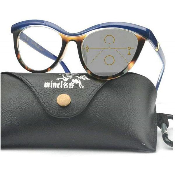 

progressive multifocal glasses sunglasses pchromic reading glasses women blue leopard female double focus presbyopia nx, White;black