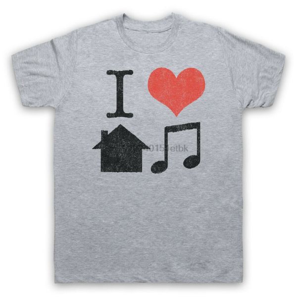 

я люблю house music slogan ретро cool clubbing dj mens womens kids t-shirt
