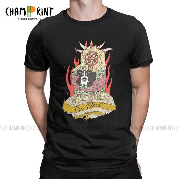 

bad boy t-shirts for men mr. pickles adultswim evil satan dog tv awesome cotton tee shirt crewneck t shirts unique clothing