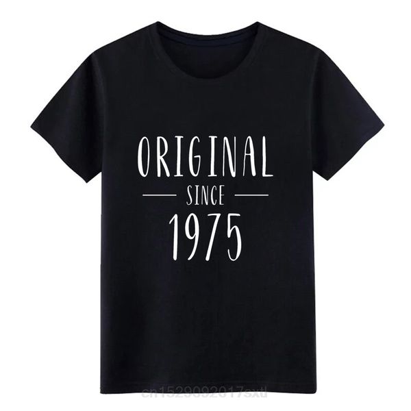 

men's original since 1975 - born in 1975 t shirt designs tee shirt round collar clothing crazy funny casual pictures shirt