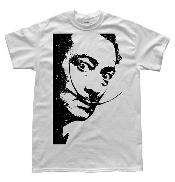 

2019 fashion summer style stooble men's salvador dali mustasche white t-shirt, size 2xl tee shirt