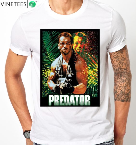 

arnold schwarzenegger predator retro alien cool t shirt kids mens any size