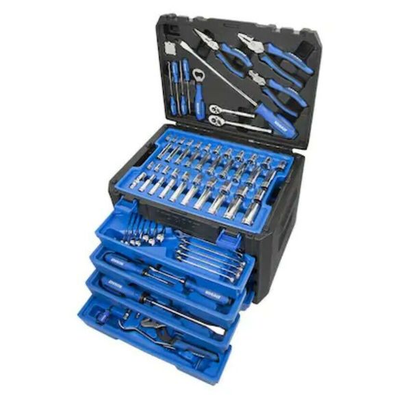 

kobalt 100-piece household tool set with hard case