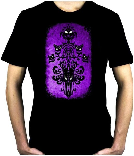 

haunted mansion wallpaper ghoul mens t-shirt madame leota doom boogie ghost