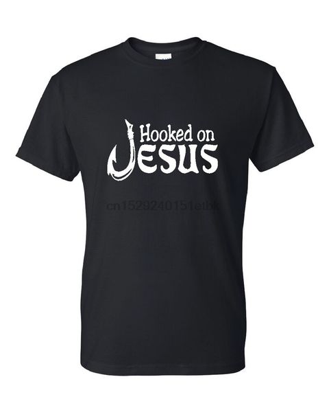 

hooked on jesus shirt tee s m l xl 2xl fishing religion god church believe faith