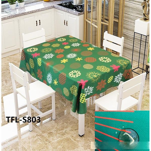 

christmas table cloth digital printing waterproof and antifouling creative printing table cloth european