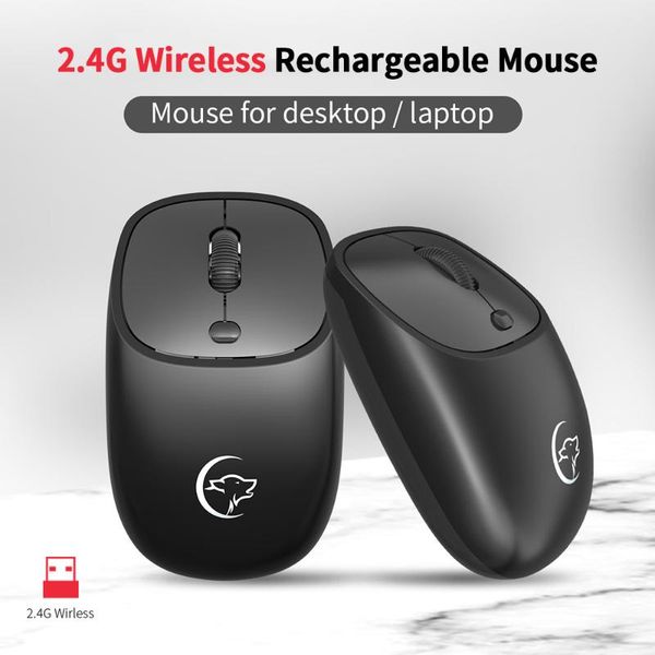 

2.4ghz wireless mouse 2400dpi optical mouse rechargeable mute office ergonomic for pc laptop