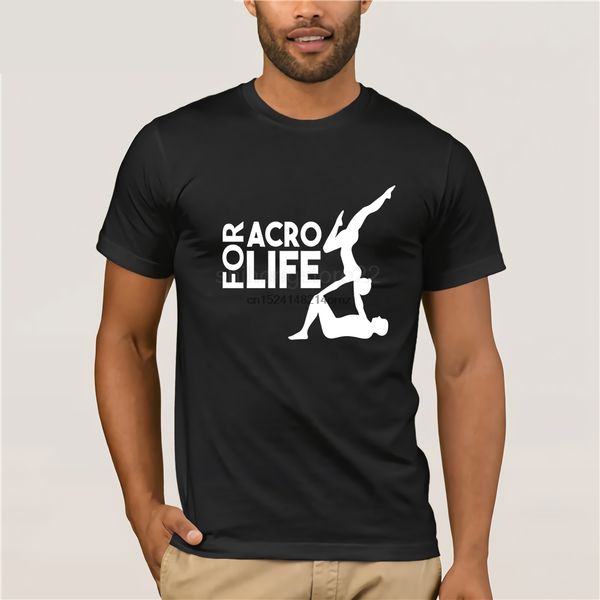 

100% cotton o-neck custom printed t-shirt acro for life acroyoga t-shirt for aerial performers for men