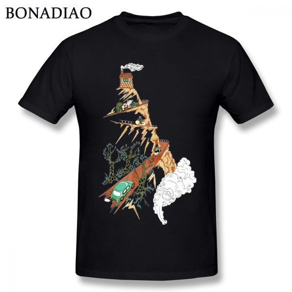 

men's o-neck mountain t shirt cow car bike tee new custom t shirt cotton s-6xl tee