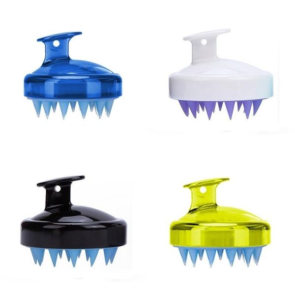 

silicone shampoo comb clean massage brushes washing hair women bathing scalps scrubs air pillow bathroom set hairdressing 2 5ssa