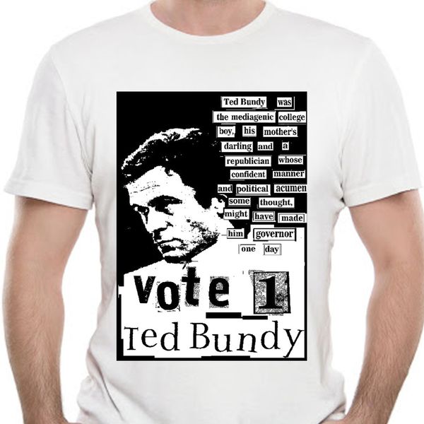 

men t shirt shirt ted bundy serial killer black tshirts women t-shirt cotton tshirt men summer fashion t-shirt euro size