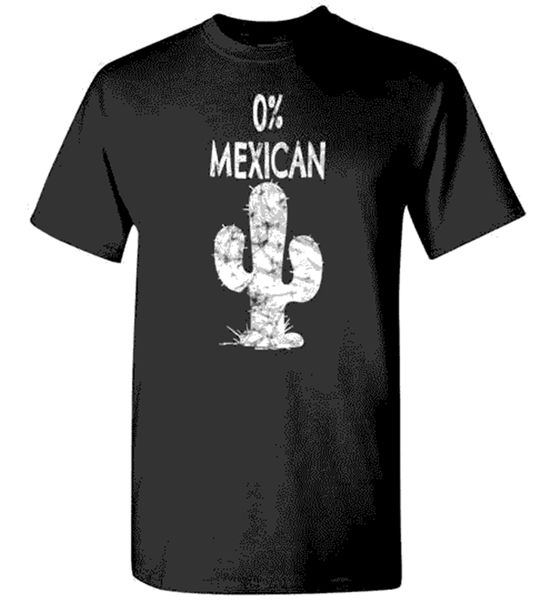 

0% мексиканский смешной синко де майо taco вторник cactus футболка street tee shirt