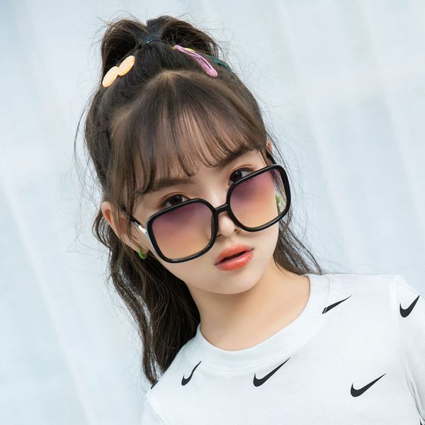 

new fashion children sunglasses anti-reflective mirror square plastic boys and girls sun glasses vintage kids glasses uv400, White;black