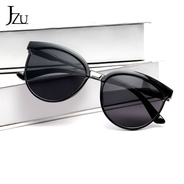 

sunglasses 2021 vintage cat eye women fashion brand designer mirror cateye sun glasses for female shades uv400, White;black