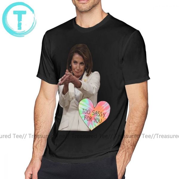 

нэнси футболка нэнси пелоси sotu sass t-shirt хлопок fun tee shirt негабаритные мужчины с коротким рукавом мода graphic tshirt